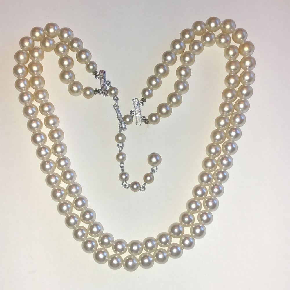 Elegant Vintage Faux Pearl Beaded Boho Necklace - Picture 4 of 5